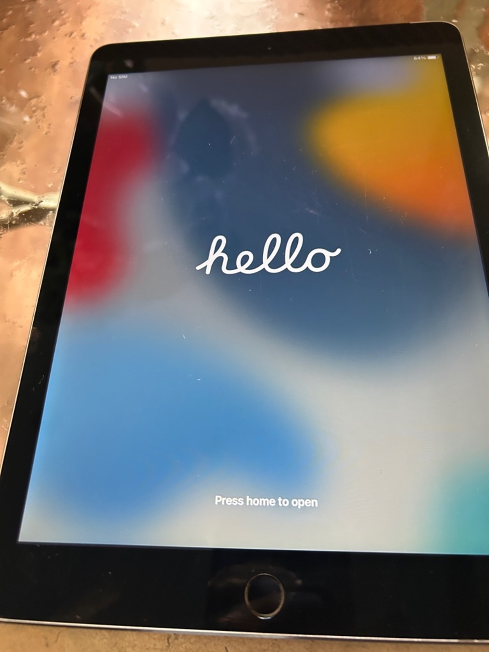 Apple iPad Tablet - Black Front with Silver Trim